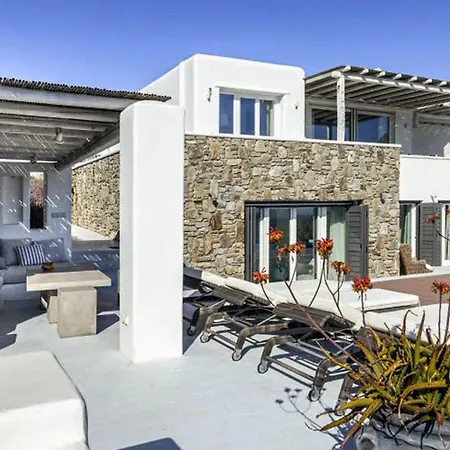 Villa Extravagant Mykonos - Kaloway - 4 Bedrooms - Stunning Sea Views - Kalo Livadi *